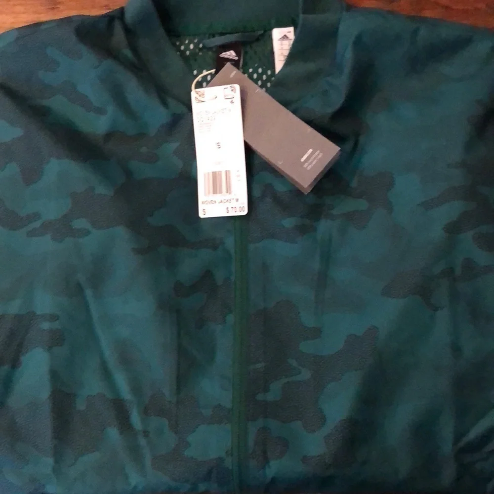 Adidas Woven Jacket Track Top | Green Black Camo S